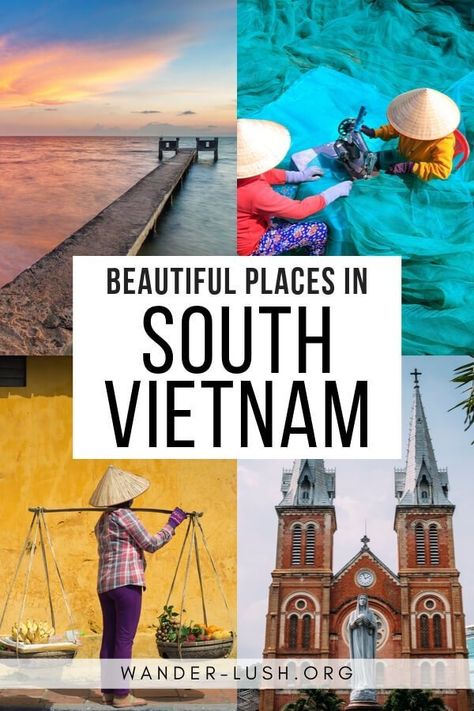 Planning a trip to SE Asia and wondering where to go in South Vietnam? Here are 5 unmissable destinations, plus recommended activities & accommodations. Mekong Delta Vietnam Photography, Vietnam Photography, Vacation Countdown, Vietnam Itinerary, Vietnam Travel Guide, Visit Vietnam, Holiday Tips, Mekong Delta, Couple Travel
