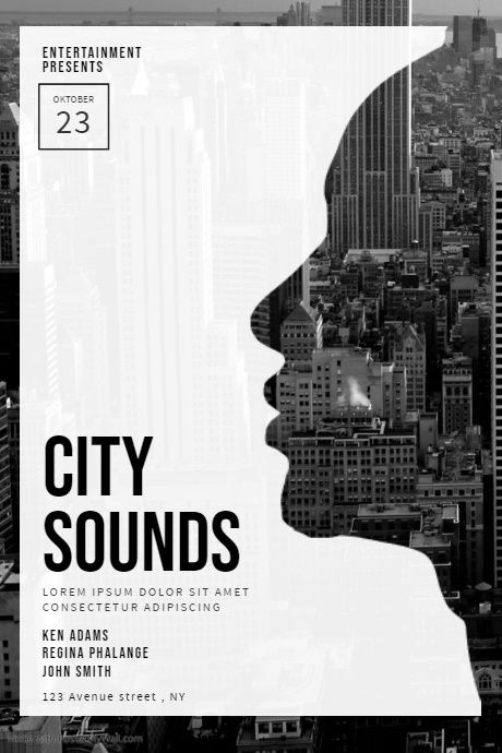 Urban city Party Flyer Template | PosterMyWall Cool Flyer Design Inspiration, Indesign Poster Design, Amazing Poster Design, Flyer Simple Design, Minimalist Flyer Design Layout, Poster Urban Design, Modern Flyer Design Creative, Flyer Inspiration Design, Minimalistic Flyer Design