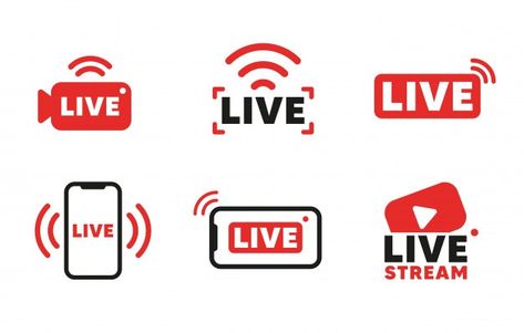 Live Logo Design, Live Streaming Logo, Logo Live, Title Template, News Icon, Live Logo, Video Icon, Banner Frame, Live Icon