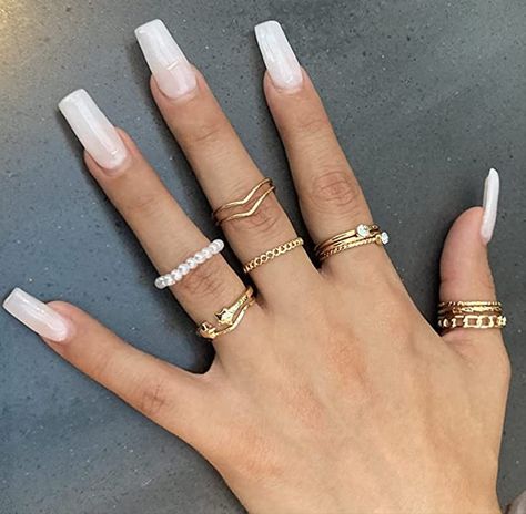 All rings are made of high-quality alloy materials combined with electroplating process, smooth surface, bright color, environmentally friendly materials, comfortable fit design, suitable for most women, girls. Rings Pack, Rings Set For Women, Midi Rings Gold, Midi Rings Silver, Rings Boho, Minimal Ring, Silver Ring Set, Rings Silver, Gold Ring Sets