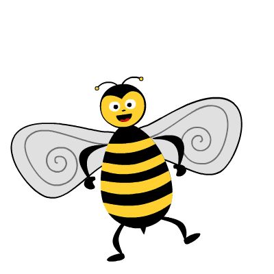 Dance With Bees-Honey Bee Communication Bee Animation, Bee Pics, All About Bees, Animated Bee, Clapping Hands, Hand Gif, Bee Puns, Designing Website, Bee Supplies