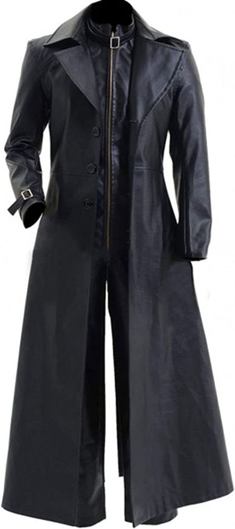 Gothic Trench Coat, Gaming Cosplay, Black Duster, Resident Evil 5, Albert Wesker, Full Length Coat, Buy Coats, Elegant Coats, Concept Clothing