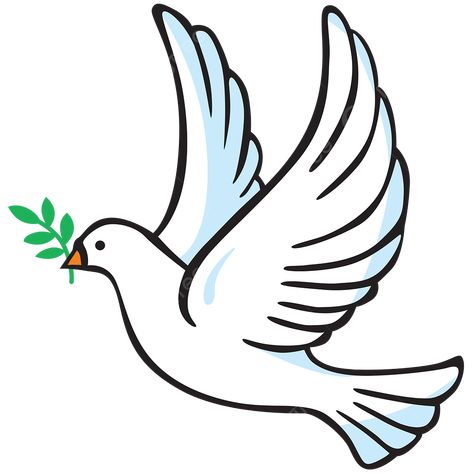 Peace Cartoon, Peace Drawing, Dove Drawing, Dove Images, Beautiful Pencil Drawings, Cute Easy Doodles, Dove Of Peace, Peace Illustration, Cute Sketches