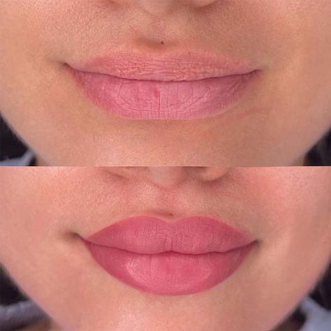 Does Lip Blush Make Your Lips Bigger? Honest Answer Make Your Lips Bigger, Cosmetic Lip Tattoo, Make Lips Bigger, Lip Color Tattoo, Rose Lip Color, Lip Permanent Makeup, Lip Blushing, Wedding Lips, Permanente Make-up