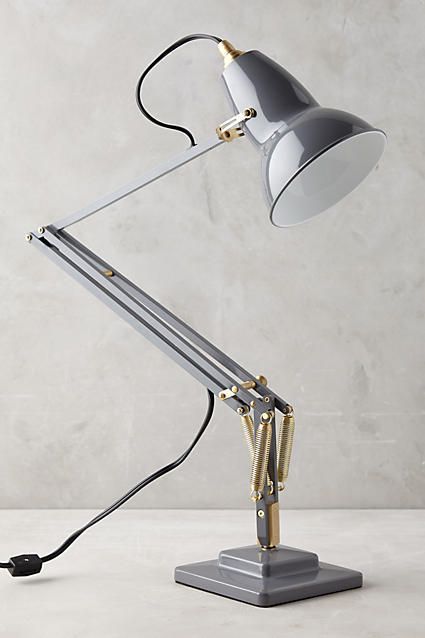 Anglepoise Original 1227 Desk Lamp Lamp Anthropologie, Anglepoise Lamp, Dorm Furniture, Desk Lamp Office, Grey Lamp, Folding Desk, Décor Boho, Lampe Design, Diy Desk