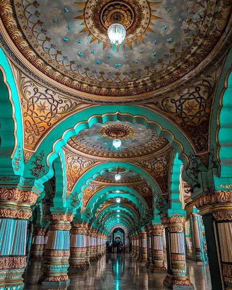 Mysore Palace, Mysore, Karnataka, India PC: @yunuverse [IG] Indian Architecture, India Palace, Mysore Palace, India Poster, India Photo, Travel Infographic, Travel Art Journal, Royal Aesthetic, Book Cheap Flights