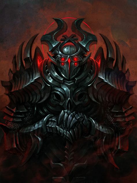 ArtStation - Gods of Chaos, Klaher Baklaher Chaos God Khorne, Warhammer 40k Khorne, Khorne Art, Warhammer Fantasy Art, Gods Of Chaos, Dark Knight Art, Demon Knight, God Of Chaos, Chaos Knight