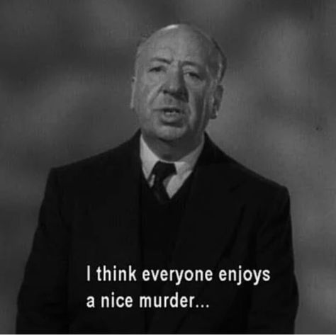 Vintage Horror, Alfred Hitchcock Quotes, Hitchcock Film, Alfred Hitchcock Movies, New Funny Memes, Mystery Film, Movie Director, Gray Aesthetic, Alfred Hitchcock