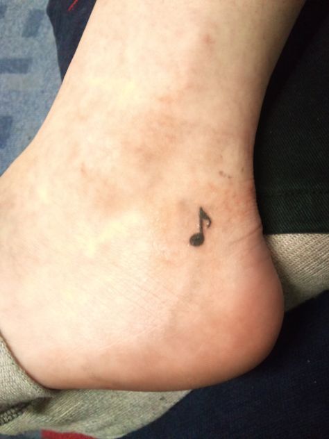 Tattoo music note feet ankle Music Tattoos, Tattoos, Tattoo Music, Music Note, Music Notes, Tattoos And Piercings, Fish Tattoos, Jesus Fish Tattoo, Piercings