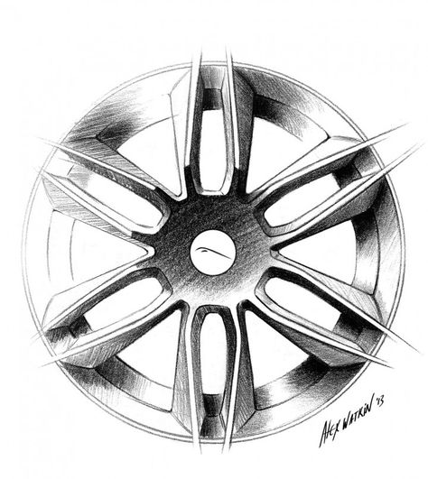 Jaguar F Type Coupe Wheel Design Sketch Wheel Design Sketch, Wheel Sketch, Concept Car Sketch, Wheel Design, Jaguar F Type, Rims For Cars, Industrial Design Sketch, Car Design Sketch, Concept Car Design