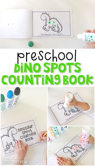 Practice counting and fine motor skills with this dino spot counting book. Perfect for a dinosaur theme in tot school, preschool, or even kindergarten! Preschool Dinosaurs, Dinosaur Crafts Preschool, Dinosaur Lesson, Dinosaur Theme Preschool, Dinosaur Activities Preschool, Dinosaurs Preschool, Dinosaur Activities, Dinosaur Crafts, Preschool Lesson Plans