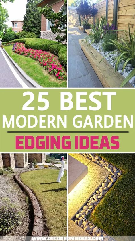 Landscape Boarders, Garden Edging Ideas Cheap, Lawn Borders, Garden Border Edging, Patio Edging, Brick Garden Edging, Garden Edging Ideas, Landscape Borders, Lawn Design