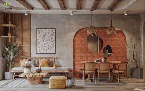 GOLDEN MANSION on Behance Traditional Living Room Indian, Bedroom With Arch, South Indian Home Interior, Indian Style Living Room, Classical Theme, Mega Mendung, Living Room Indian, Indian Room, Boho Dining Room