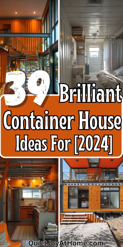 Want an eco-friendly home in 2024? These 39 awesome shipping container house ideas take sustainability and style to bold new heights! 👆 Click for more ideas！ Three Story Container House, Cargo Container House Design, Container House With Courtyard, Container Homes Interior Design, Container Studio Ideas, Tiny House Container Homes, Beautiful Container Homes, Conex Box Homes, Simple Container House Ideas