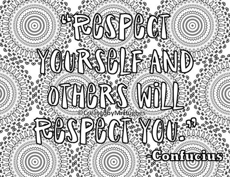 Help spread the message of the importance of respect with these FREE printable coloring pages! These respect quotes are the perfect activity for kids. Four different quotes with engaging backgrounds to color! Click on over and learn more about our Color-Spirations. Respect Coloring Pages Free Printable, Respect Coloring Pages, Respect Activities, Clubhouse Ideas, Coloring Page Free Printable, Respect Quotes, Quote Coloring Pages, Coloring Sheets For Kids, Music Ideas