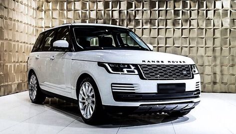 Range Rover Vogue Autobiography, 2018 Range Rover, Range Rover White, White Suv, Luxury Cars Range Rover, Luxury Car Garage, Range Rover Vogue, Range Rover Hse, Range Rover Supercharged