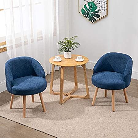 Multigot Leisure Accent Chair, Armless Lounge Sofa Side Chair with Curved Backrest and Thick Cushion, Linen Fabric Ergonomic Armchair for Livingroom Bedroom Office (With Lumbar Pillow, Blue Stripe) : Amazon.co.uk: Home & Kitchen Small Room Sofa, Small Chair For Bedroom, Small Living Room Chairs, Sofa For Living Room, Blue Accent Chairs, Bedroom Blue, Fireside Chairs, Room Blue, Living Room Sofa Design