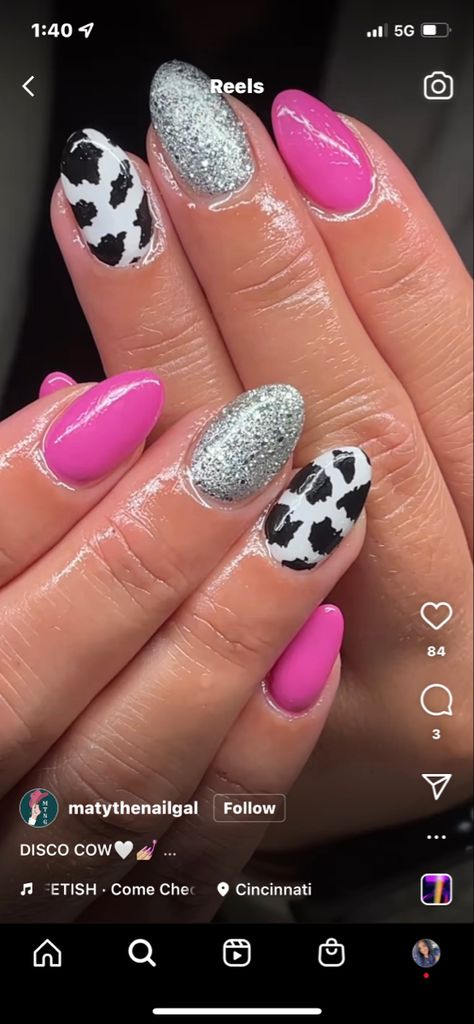 Pastel, Disco Cowgirl Nails, Bachelorette Party Nails, Bachelorette Nails, Rodeo Nails, Cowboy Nails, Disco Nails, Concert Nails, Teen Nails