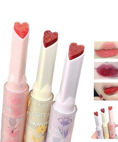 Lip Makeup, Lip Gloss, Heart Lipstick, Jelly Lip Gloss, Glossy Lip Gloss, Jelly Lipstick, Lip Stain, Vivid Color, Heart Shape