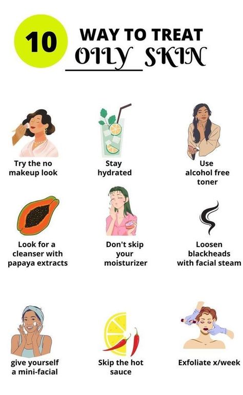 10 ways to treat oily skin, oily skin, skincare tips for oily skin How To Treat Pimples, Pimple Free Skin, How To Clear Pimples, Oily Skin Face, Clear Skin Naturally, Oily Skin Remedy, How To Reduce Pimples, Pimples Under The Skin, Oily Face