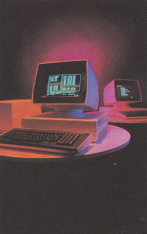 #80s computer design #vaporwave Alter Computer, Old Computer, New Retro Wave, 80s Aesthetic, Plakat Design, Vaporwave Aesthetic, Retro Waves, Arte Inspo, Foto Vintage