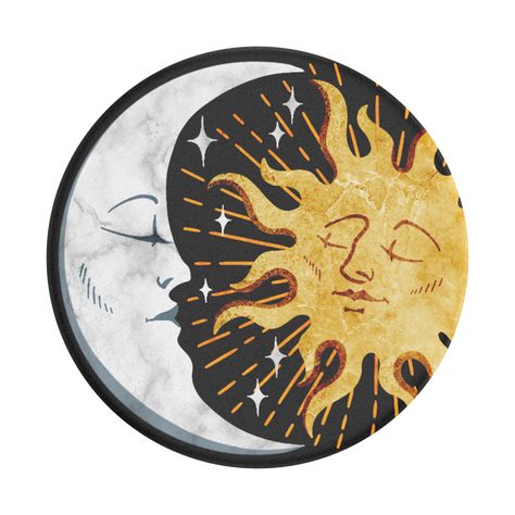 Free Shipping On Orders at PopSockets UK - MaxiNews Moon And Sun Painting, Art Soleil, Record Painting Ideas, Vinyl Record Painting, Vinyl Record Art Ideas, Vinyl Paintings, Painted Records, Painted Vinyl Records, Cd Wall Art