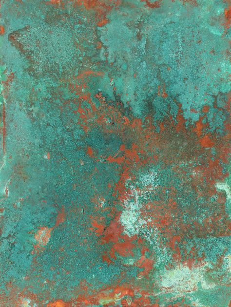 Copper Texture, Copper Wall Art, Patina Color, Texture Photography, Copper Art, Turquoise Background, Photoshop Textures, Copper Wall, Material Textures