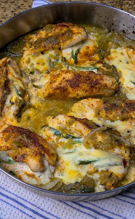 Poblano Stuffed Chicken, Ancho Poblano Recipes, Chicken With Poblano Peppers, Chicken And Pablano Pepper, Plobanos Peppers Recipes, Chicken Poblano Recipes, Chicken And Poblano Recipes, Poblano Pepper Recipes, Chicken Stuffed Poblano Peppers