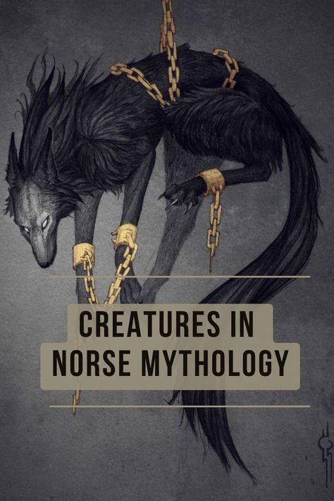 creatures in norse mythology such as Elves, Dwarfs and Giants. Mystical Creatures Mythology, Fantasy Creatures Mythology, Odin Norse Mythology, Viking Aesthetic, Norse Legend, World Serpent, Fantastical Creatures, Ancient Runes, Norse Myth