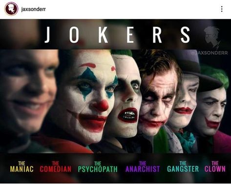 the many | Joker | Know Your Meme Joker Kunst, Joker Und Harley Quinn, All Jokers, Gangster Clown, Jared Leto Joker, Leto Joker, Der Joker, Joker Images, Joker Poster