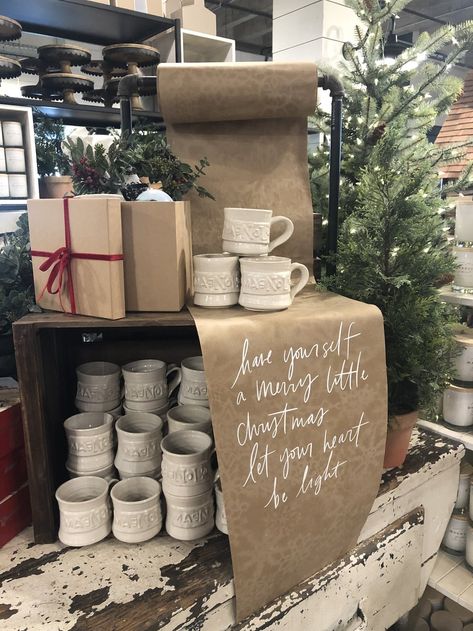 Holiday Retail Display Ideas, Boutique Holiday Display, Fall At Magnolia Market 2023, Christmas At Magnolia Market, Christmas Market Vendor Booth, Christmas Market Ideas Display, Holiday Boutique Ideas, Christmas Pop Up Shop Display Ideas, Christmas Market Display Ideas