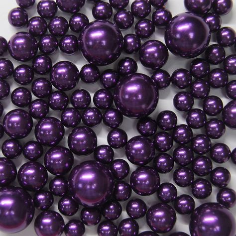 PRICES MAY VARY. Size: Total 120 pcs pearls and about 3200 pcs water beads in the bag, the pearls including 120 pcs which are 96 pcs 14mm pearls, 18 pcs 20mm pearls, 6 pcs 30mm pearls. Material: Plastic ABS, float effect use with Water Beads together, 3200 pcs clear water beads included in the bag. Use for: Arts & Crafts, Table scatters and vases fillers. After-sales Service: *1) Return--Any reason you can return and get money back within 30 days; *2) Quality & Quantity--Any quality or quantity Clear Water Beads, Pearl Vase, Aesthetic Colours, Water Beads, Purple Pearl, Vase Fillers, Aesthetic Colors, Purple Aesthetic, 60th Birthday