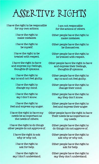 HUGE difference between being bossy and pushy vs. assertive. Being assertive is a very big part of healthy communication and healthy communication is necessary for building strong relationships. Coping Skills, Life Coaching, Counseling Resources, Change Management, School Counseling, Therapy Activities, What’s Going On, Psych, Emotional Intelligence