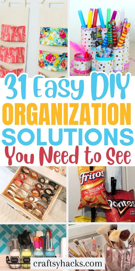 Upgrade your home with smart DIY organization ideas for the home. Explore practical decluttering hacks and innovative storage solutions for a clutter-free lifestyle. Organisation, Diy Storage And Organization Ideas, Organizing Hair Accessories Diy, Organization Hacks On A Budget, Craft Bin Organization, Diy Office Organizer, Organizing Home Ideas, Cheap Diy Storage Ideas, Homemade Organizers Ideas