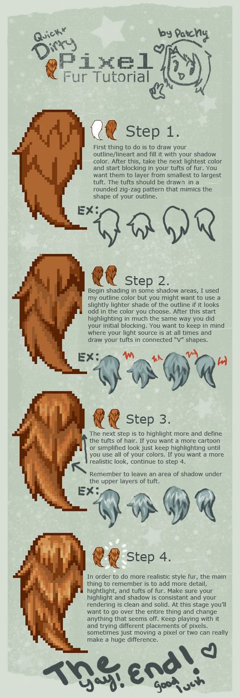 Fur Tutorial, How To Pixel Art, Piskel Art, Pixel Characters, Pixel Art Tutorial, Arte 8 Bits, Pixel Animation, Cool Pixel Art, 2d Game Art