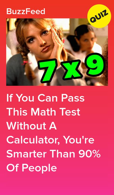 If You Can Pass This Math Test Without A Calculator, You're Smarter Than 90% Of People Are You Smarter Than A Fifth Grader Quiz, How To Study For A Math Test, Math Quiz Challenges, How To Take Notes For Math, Are You Smarter Than A Fifth Grader, 10th Grade Tips, How To Be Good At Math, How To Make Studying Fun, Intelligence Quizzes