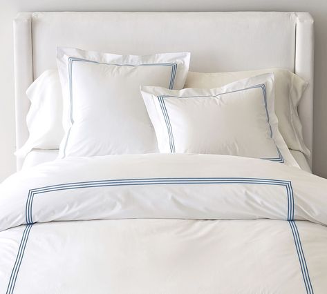 Grand Organic Percale Duvet Cover Percale Duvet Cover, Duvet Cover Full, Duvet Cover King, College Room, Full Duvet Cover, Coastal Bedroom, Organic Cotton Duvet Cover, Style Preppy, Percale Sheets