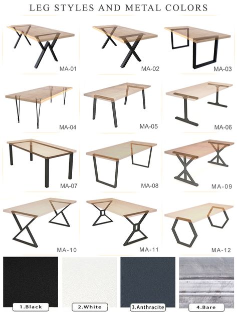 Dining Room Table Legs, Design Dining Table, Metal Tables, Table Legs Metal, Farmhouse Style Dining Table, Farmhouse Table Legs, Wood Table Design, Steel Dining Table, Steel Table Legs