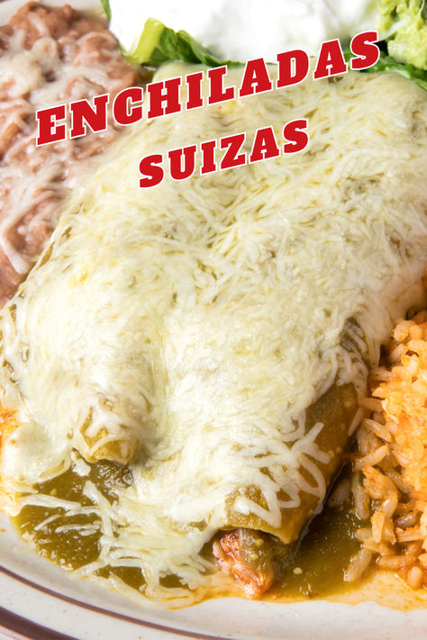Get ready to indulge in the ultimate comfort food dish from Mexico – Enchiladas Suizas! Mexico, New Mexico Style Enchiladas, Mexican Sour Cream, Mexican Comfort Food, Enchiladas Suizas, Enchilada Ingredients, Tomatillo Sauce, New Mexico Style, Oaxaca Cheese