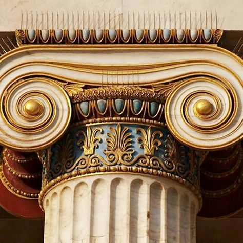 Ionic column Ionic Order, Greece Architecture, Architecture Antique, Ionic Column, Greek Columns, Ovo Vegetarian, Grece Antique, Energy Bowl, Jacket Potato