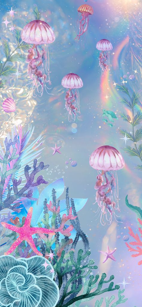 Under the sea iphone wallpaper Sea Iphone Wallpaper, Dekorasi Bohemia, Underwater Wallpaper, Cute Summer Wallpapers, Mermaid Wallpapers, Arte Do Kawaii, Cocoppa Wallpaper, Fish Wallpaper, Ocean Wallpaper