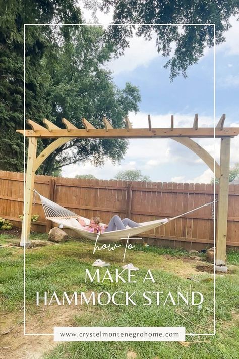 Turn any outdoor space into your personal paradise with our range of hammock stands! Whether you're seeking a cozy corner on the patio or a serene spot in the garden, these stands provide the ideal foundation for hours of relaxation. Explore our collection to find the perfect match for your hammock and elevate your lounging experience to new heights! Click to start designing your ultimate escape. Hammock Chairs Backyard, Hammock On Patio, Diy Hammock Posts, Backyard Hammock Area, Hammock Chair Stand Diy, Hammock Ideas Backyard, Hammock Posts, Diy Hammock Stand, Wood Hammock