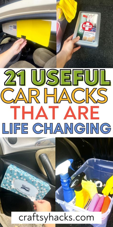 Life-Changing Easy Car Hacks and car accessories that you can DIY. We're sharing our top tips for storage and organization, and all the essential car must haves, making your life behind the wheel so much more enjoyable! Car Must Haves, Cleaning Air Vents, Diy Car Cleaning, Car Packing, Must Have Car Accessories, Organization Hacks Diy, Car Organization Diy, Car Emergency Kit, Car Accessories Diy