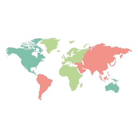 Cute World Map, World Map Graphic, World Continents, World Map Illustration, Blank World Map, World Map Vector, World Map Outline, Continent Map, World Map Continents