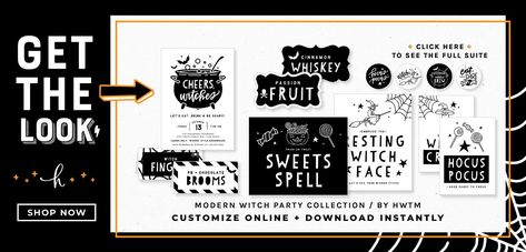 Witch Themed Halloween Party, Witch Themed Halloween, Witch Halloween Party, Witch Birthday, Themed Halloween Party, Witches Halloween Party, Kids Punch, Halloween Party Printables, Witch Party