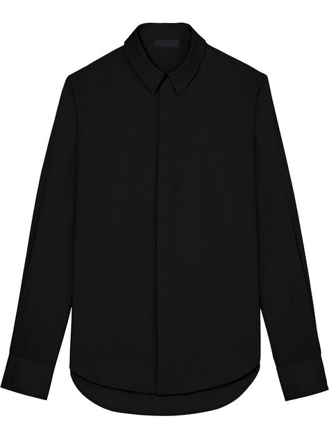 Black cotton classic cotton shirt from Wardrobe.NYC featuring front button fastening, classic collar, long sleeves and button-cuff sleeves. Airport Fashion, Black Collared Shirt, Wardrobe Nyc, Black Button Up Shirt, Black Shirts, Fantasy Gowns, Designer Shirts, Shirts For Women, Cuff Sleeves