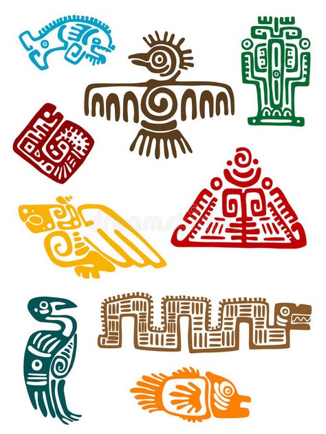 Seni Mural, Aztec Symbols, 달력 디자인, Mayan Symbols, Maya Art, Aztec Culture, Mayan Art, Ancient Maya, Aztec Art