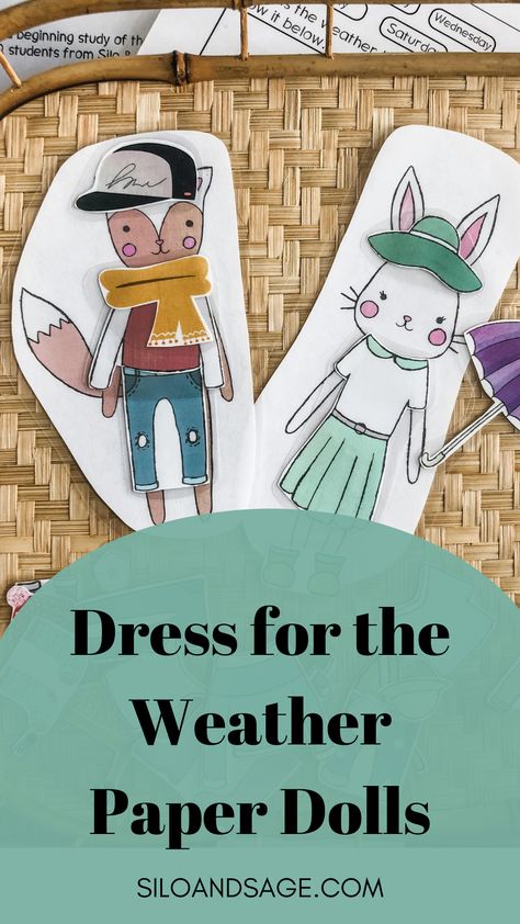 Dress Me For The Weather Preschool, Weather Unit Study, Weather For Kids, Dress For The Weather, Weather Crafts, Weather Unit, Unit Study, Study Unit, Be Creative