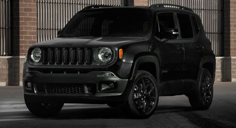 Jeep's New 2017 Renegade Deserthawk & Altitude Models To Debut In LA Jeep Renegade Interior, Jeep Renegade Trailhawk, Black Jeep, 2016 Jeep, Future Cars, Gas Mileage, Jeep Renegade, Jeep Compass, Utility Vehicles