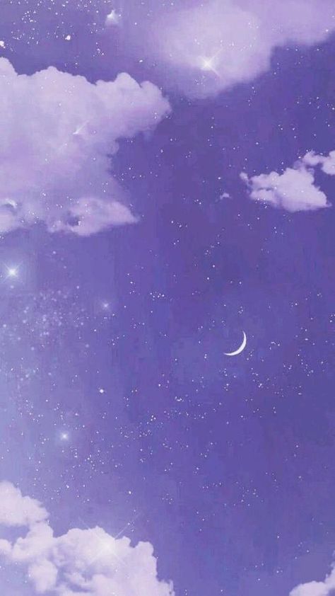 I love ♡ purple Iphone, Wallpapers, Purple Wallpaper, Purple Aesthetic, Galaxy Wallpaper, Night Sky, Wallpaper Iphone, The Sky, Moon